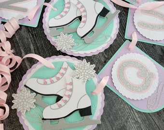 12pcs Ice Skating Party Honeycomb Centerpieces Figure Skating Girls Baby Shower Decorations Ice...