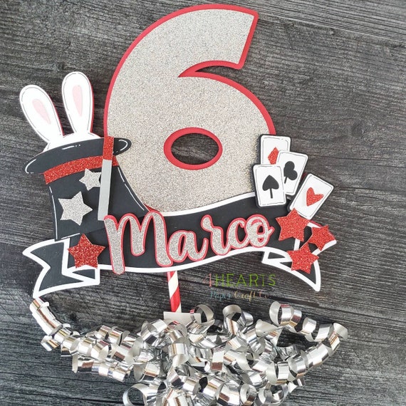 Magician Themed Cake Topper Magic Cake Topper | Etsy