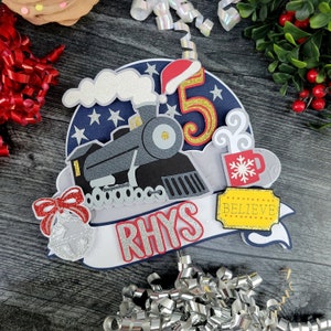 Christmas Train Cake Topper