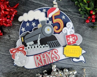 Christmas Train Cake Topper