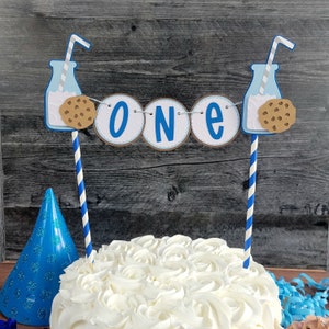 Cookie Cake Bunting, Milk and Cookies Cake Bunting