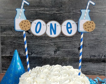 Cookie Cake Bunting, Milk and Cookies Cake Bunting