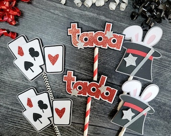 Magician Cupcake Toppers,  Magic Birthday