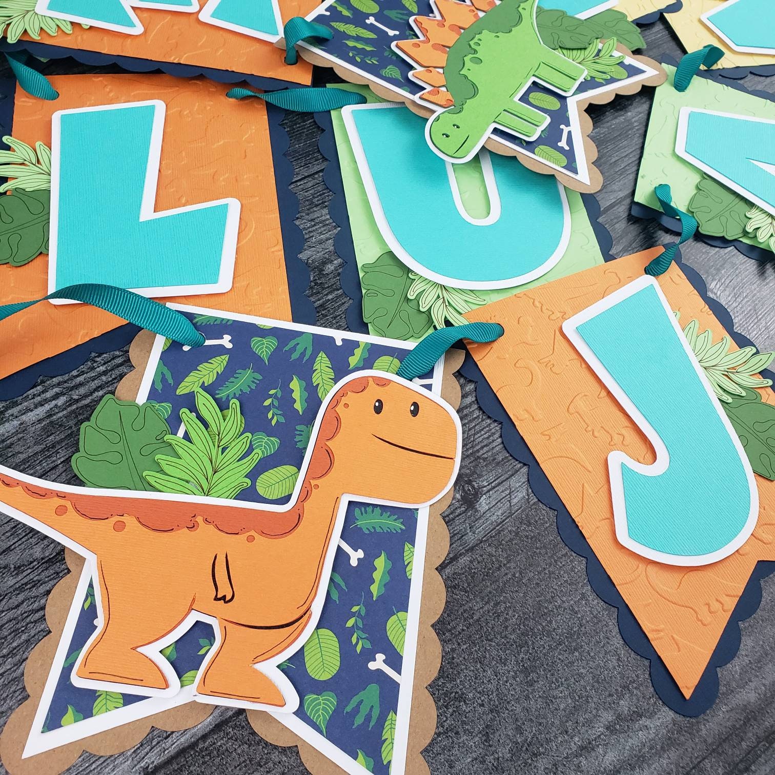 Dinosaur Birthday Banner Etsy