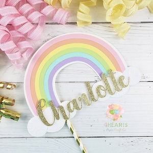 Rainbow Cake Topper