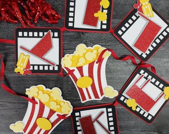 Movie Birthday Banner, Movie Birthday, Movie Party