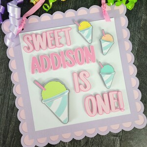 Snow Cone Door Sign