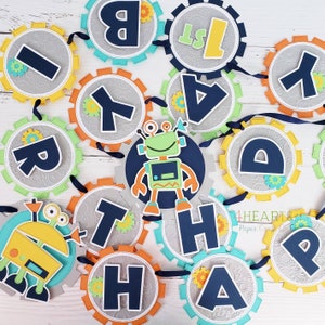 Robot Birthday Banner image 6