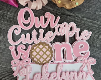 Cutie Pie Cake Topper