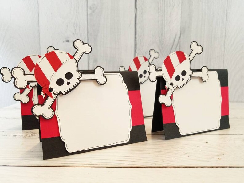 Pirate Place Cards Pirate Food Tent Signs | Etsy