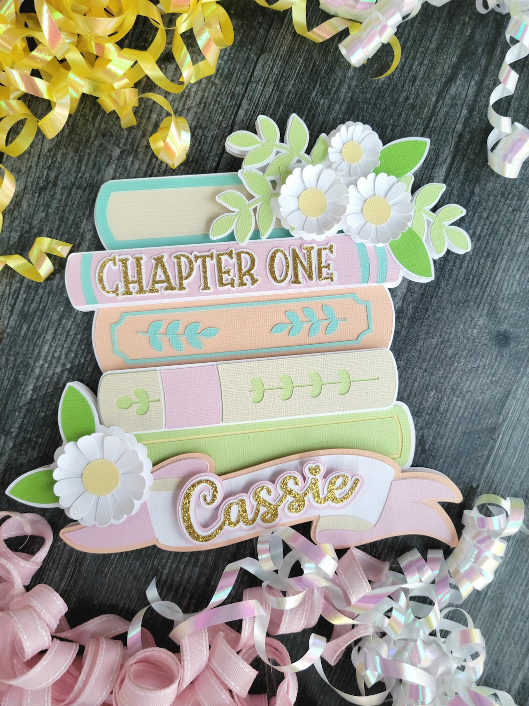 Chapter One Cake Topper - First Chapter - Book Theme Party - Etsy