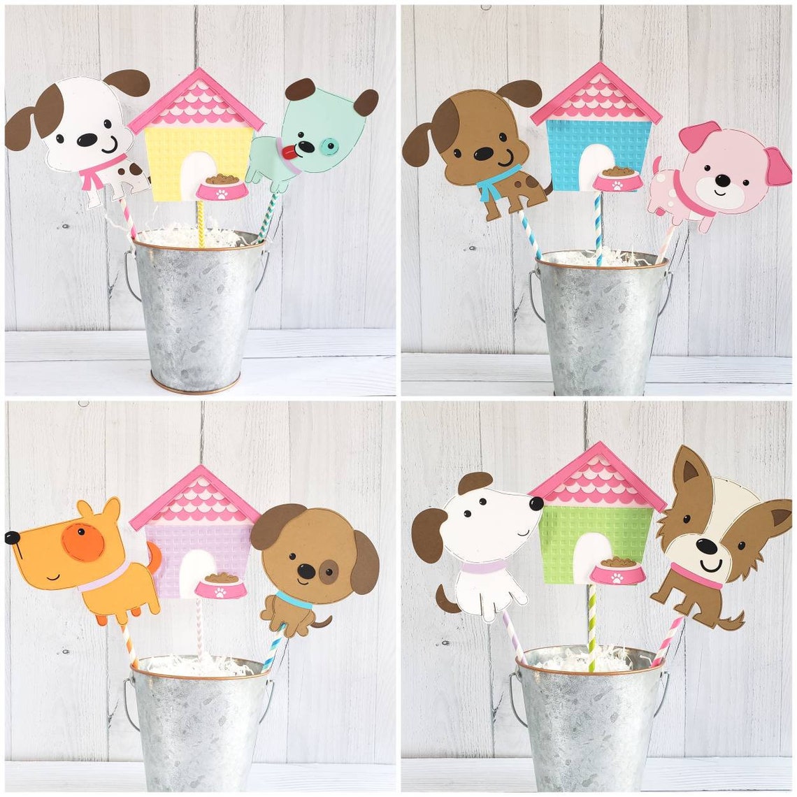 Puppy Centerpiece Dog Birthday Etsy