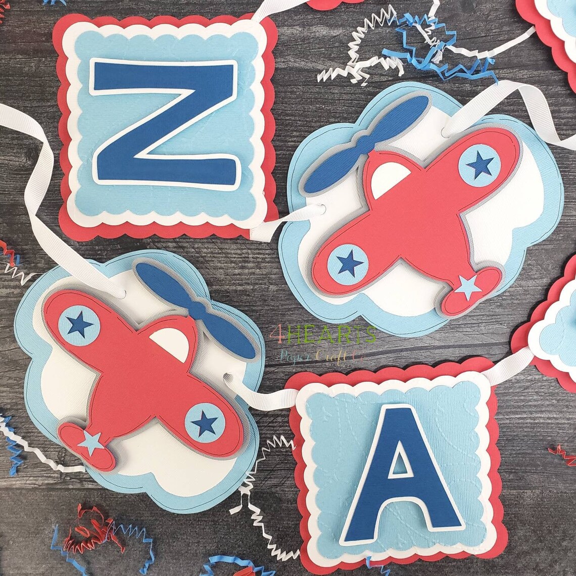 Airplane Birthday Banner Plane Banner Airplane Birthday - Etsy