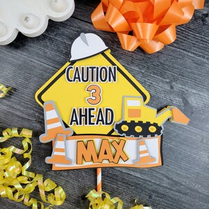 Construction Cake Topper