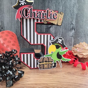 Pirate Party 3D Number or Letter: Treasure Chest Decor