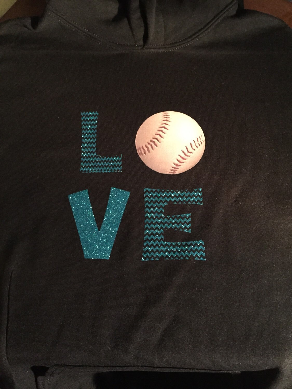 Custom Youth hoodie Chevron Love Softball | Etsy