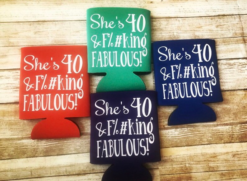 Fierce Fabulous and Forty 40th Birthday 40th Birthday Gift | Etsy