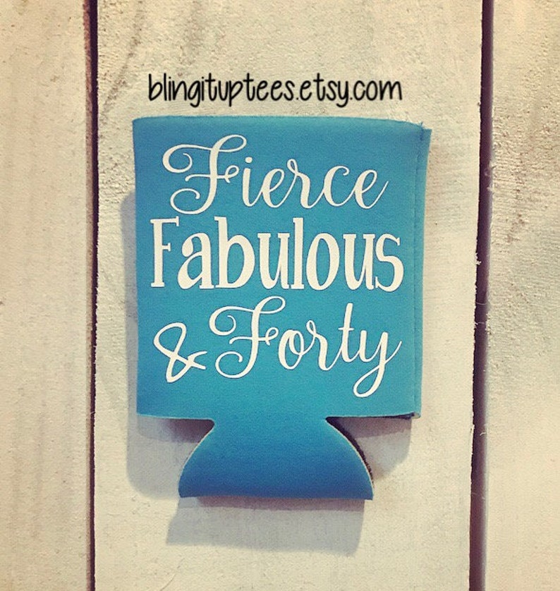 Fierce Fabulous and Forty 40th Birthday 40th Birthday Gift | Etsy