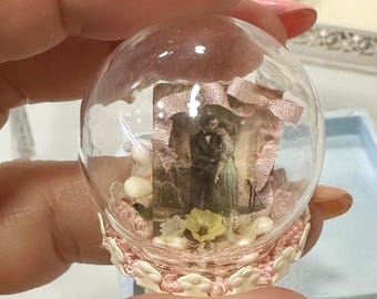 1:12 scale Dollshouse memory glass dome OOAK
