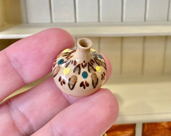 1:12 scale Dollshouse miniature ceramic vase OOAK