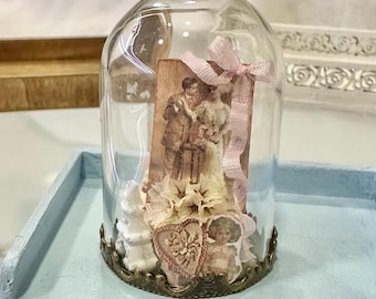 1:12 scale Dollshouse memory glass dome OOAK