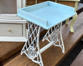 1:12 scale Dollshouse table with singer legs OOAK