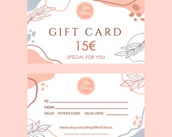 GIFT CARD dollhouse and miniatures VOUCHER