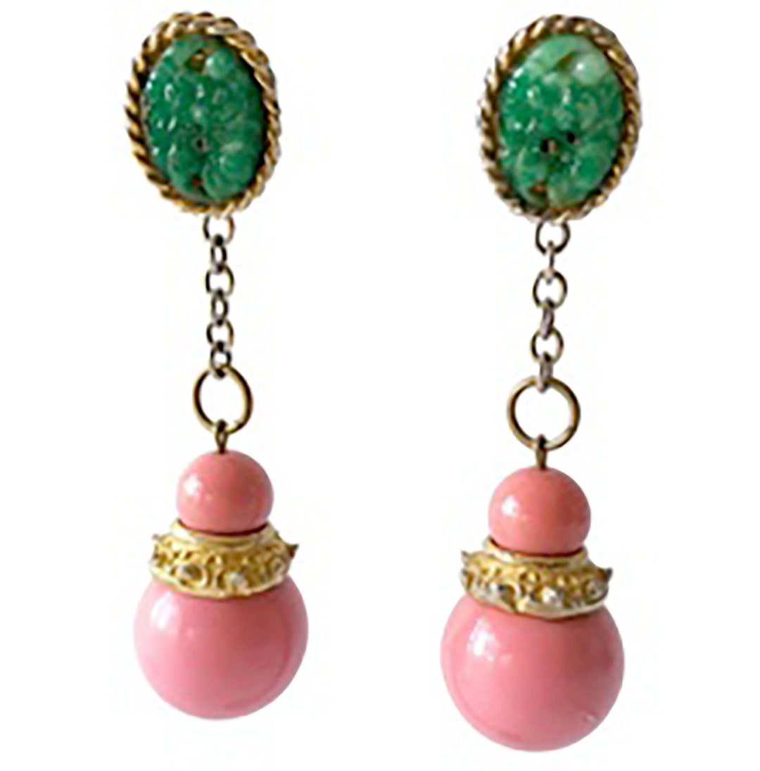 Jadeite Drop Earrings - Österreich