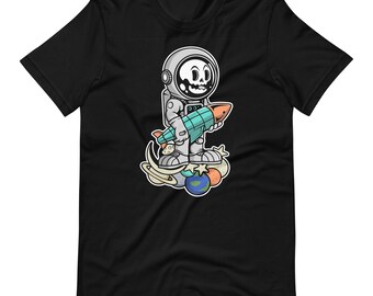 Astronaut & Rocket - Unisex t-shirt