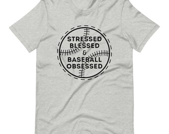 Stressed Blessed & Baseball Obsessed - Women's t-shirt