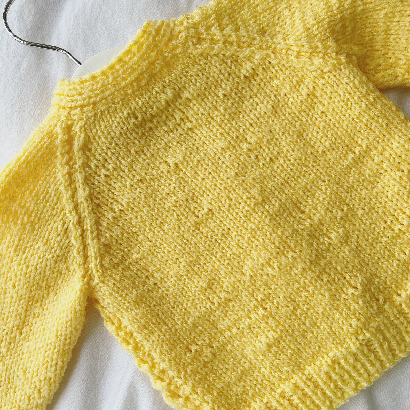 Baby Cardigan 36 Months Yellow Personalised Baby Gift Etsy