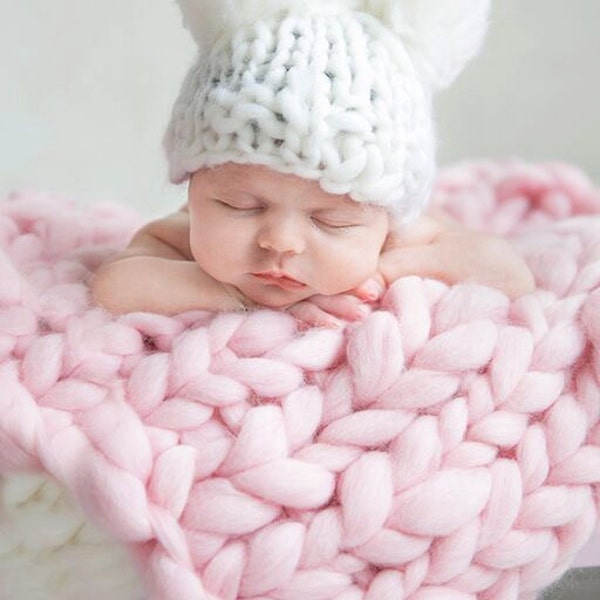 Newborn Baby textured layering posing blanket stuffer poser Basket filler bum blanket photography prop RTS UK seller