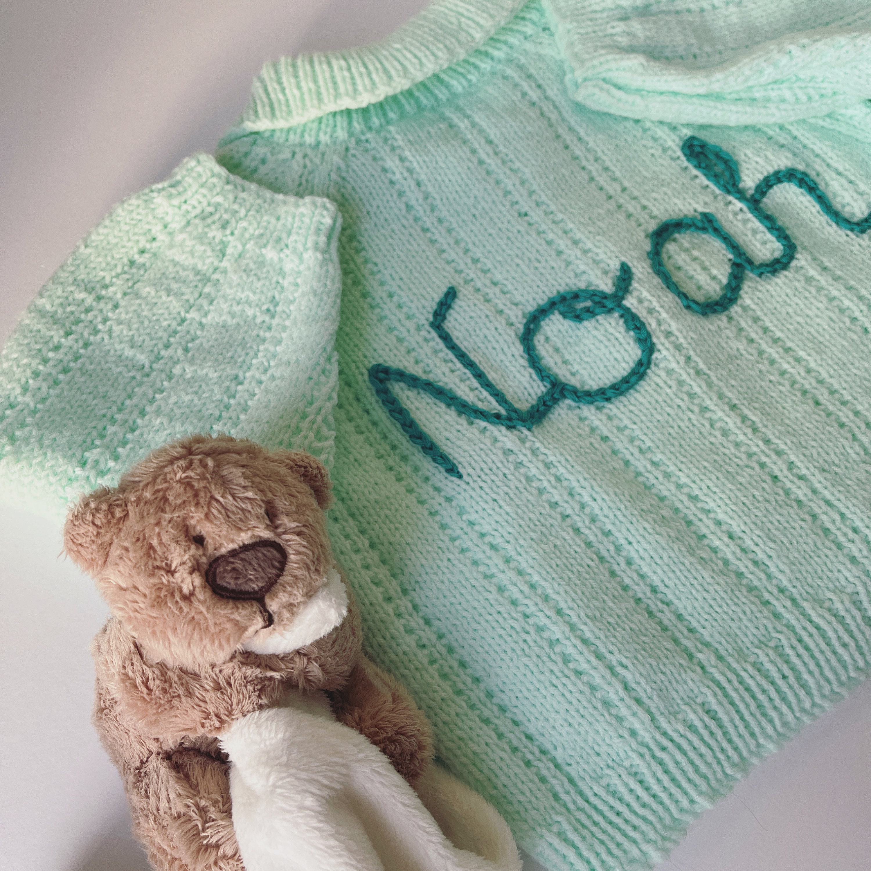 Personalised white baby cardigan 36 months Etsy