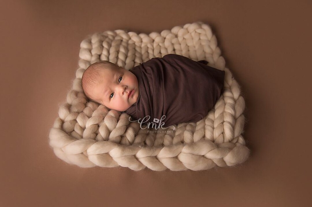 Cream Newborn Baby Layering Posing Blanket Photography Prop Etsy