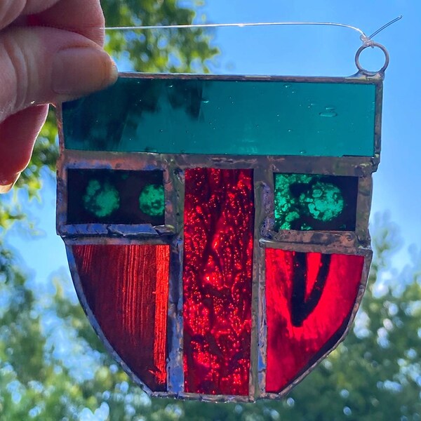 Antique Stained Glass Window Etsy