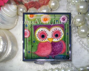 Owl Pill Case Etsy