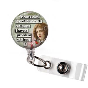 Irish Flag Retractable ID Badge Holder, ID Badge Reel, Bottle Cap ID badge reel, bottlecap badge reel. image 2