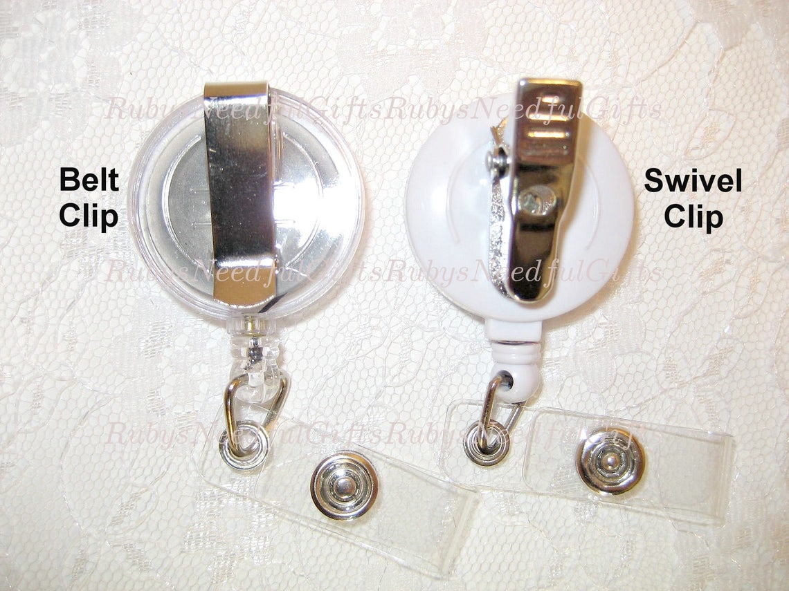 Retractable ID Badge Holder ID Badge Reel Funny Sayings Etsy