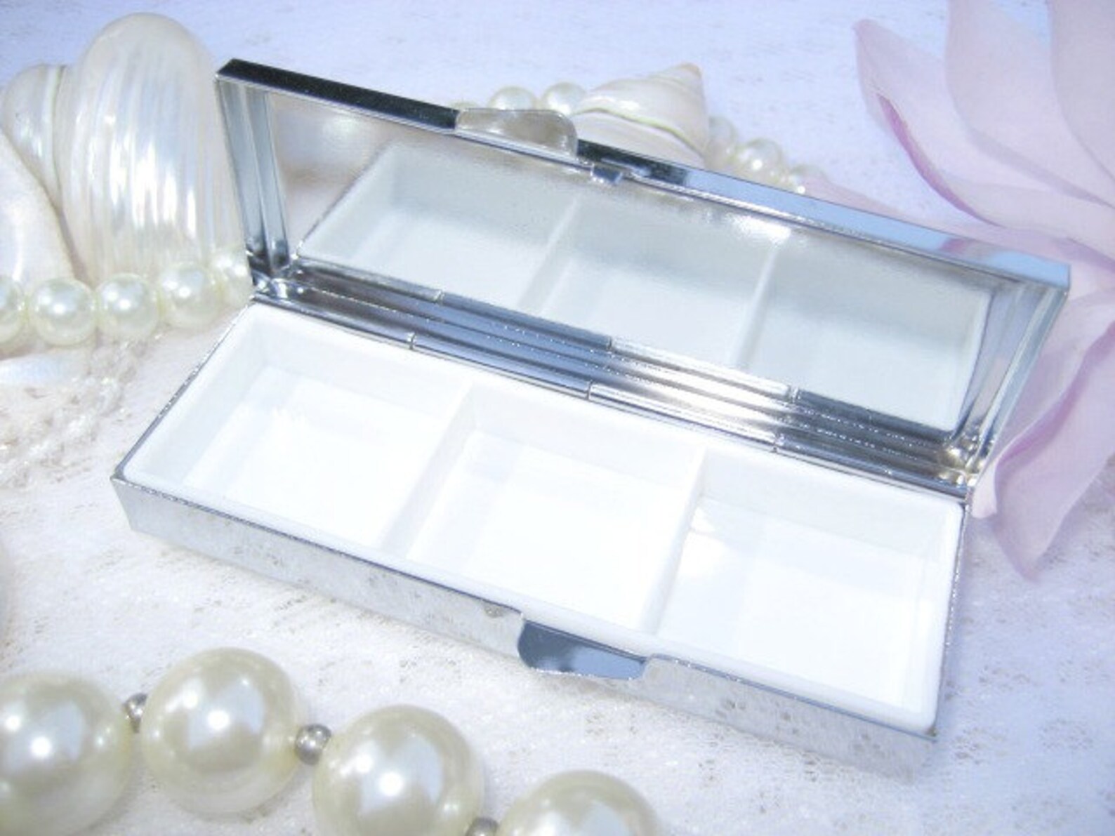 Skulls Pill Case 3 Section Pill Box Pill Case Pill Box 3 Etsy