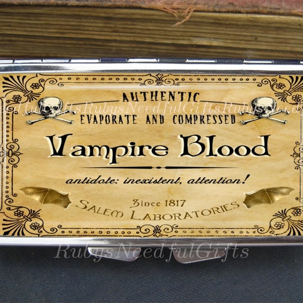 Vampire Pill Case, 7 day Pill Box, Pill Case, Pill Box, 7 Sections, Pill Container, Potion Pill Box, Medicine Organiser, Vampire Blood.