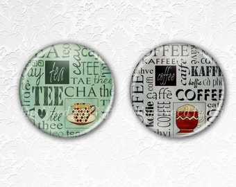 Coasters, Drink Coasters, Coffee Coasters, Tea Coasters, Tableware, Hostess Gift, Birthday Gift, Best friend gift, Set of 2, Tea Coffee.