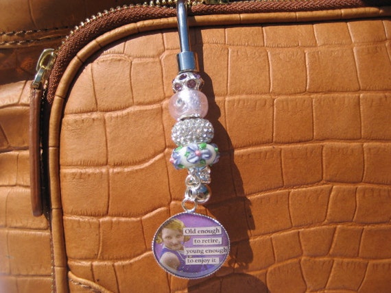 Key Finder choose YOUR BEAD Handbag Key Finder Beaded Key Finder