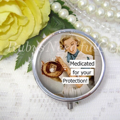 Funny Pill Box Pill Case Pill Container Case Gift for Her Etsy