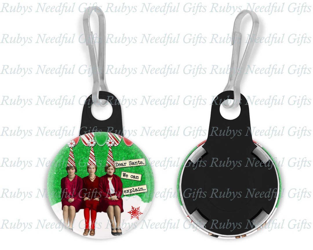 Christmas Zipper Pull Button Zipper Pull Zipper Charm Etsy