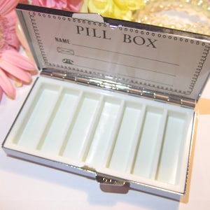 Skeleton Pill Case, 7 day Pill Box, Pill Case, Pill Box, 7 Sections, Pill Container, Best Friend Gift, Medicine Organiser, Be Yourself. image 2