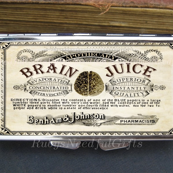 Brain Juice Pill Case, 7 day Pill Box, Pill Case, Pill Box, 7 Sections, Pill Container, Potion Pill Box, Medicine Organiser, Brain Juice.