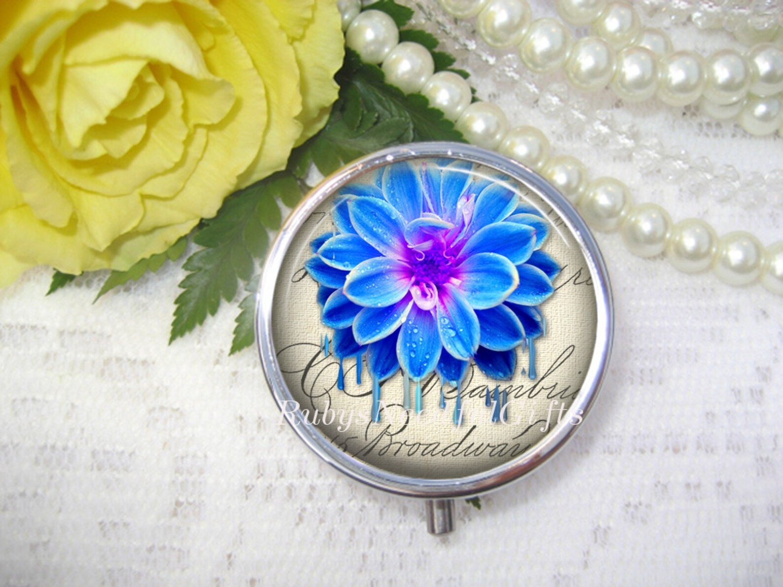 Pill Case Flower Pill Boxpill Container Mint Case Gift for Etsy