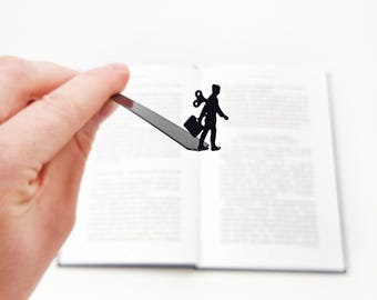 Metal Working Woman Bookmark: Modern Feminist Reader Gift
