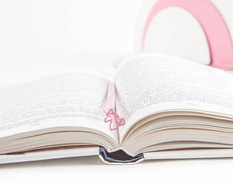 Cute Pink Bookmark Unicorn.