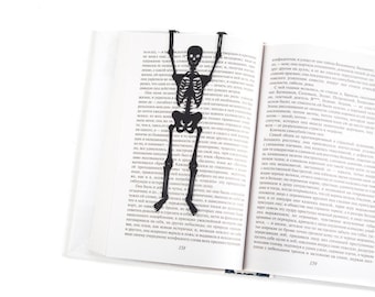 Zakładka Metal Skeleton: Zakładka Halloween Horror do Dark Academia